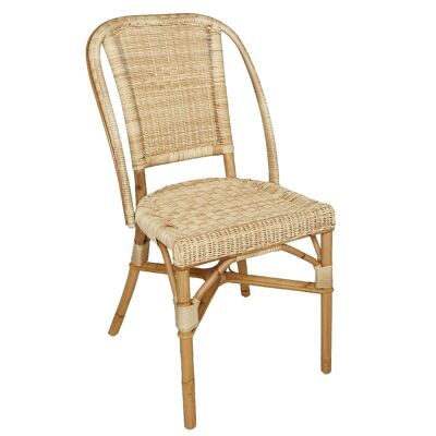 Guinguette rattan and resin chair