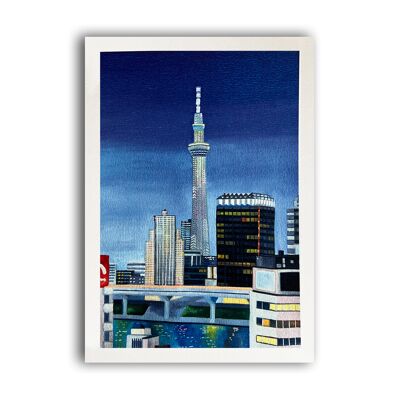 Impresión Japón - El skytree de Tokio