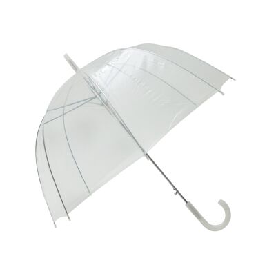 Basic Regenschirm Transparent Weiß