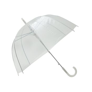 Parapluie Basic Transparent Blanc 1