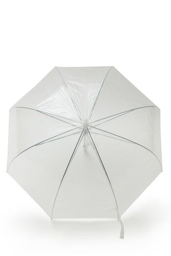 Parapluie Basic Transparent Blanc 2