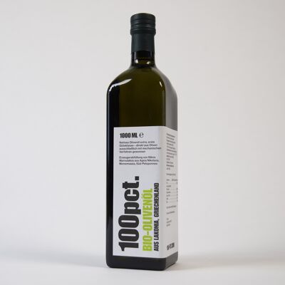 Aceite de oliva ecológico de la aceituna Athinoelia y Koroneiki 1 L