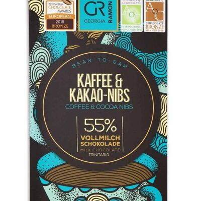 CAFÉ ET GRAINES DE CACAO 55%