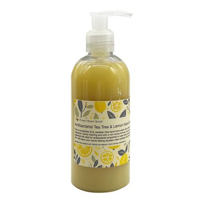 Antibakterielles flüssiges Handwaschgel mit Zitrone und Teebaum, 250 ml