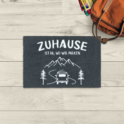 washable doormat; anthracite home where we park