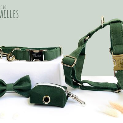 Fir Green Cotton Complete Dog Kit