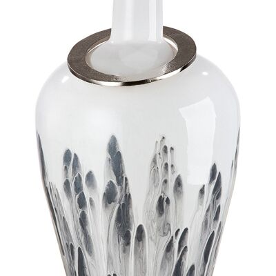 Vase, bouteille, "Statuario", verre, blanc
