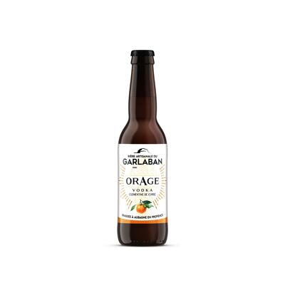White craft beer with Vodka "Orage" Clementine from Corsica 33cl