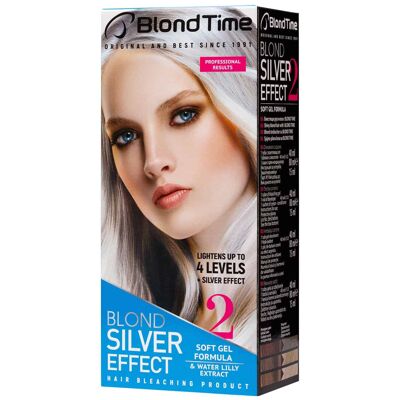 Kit Decolorante Blonde Time Efecto Plata