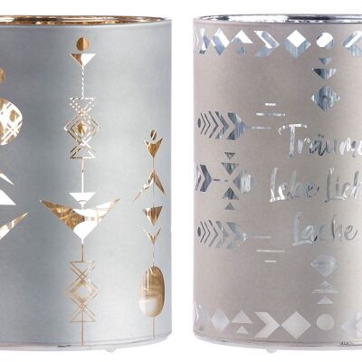 Lustre LED en verre "Indio" VE 4 so
