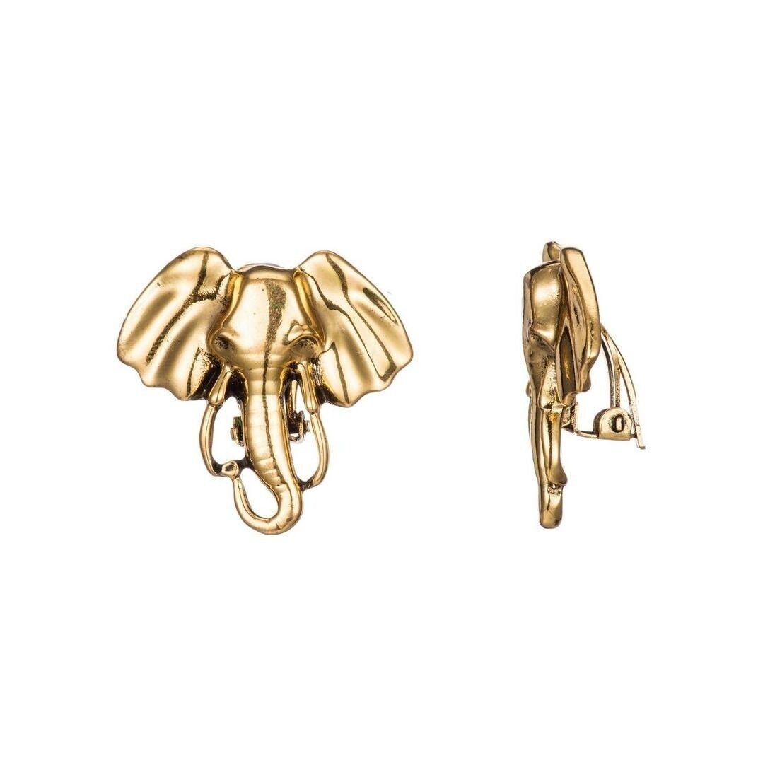 Elephant clip hot sale on earrings