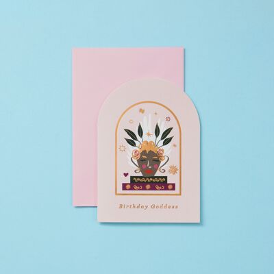 Geburtstagsgöttin | Luxus weibliche Geburtstagskarte
