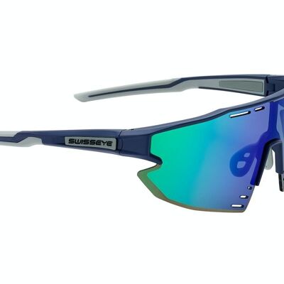 14681 Sports Glasses Arrow - dark blue matt/light blue
