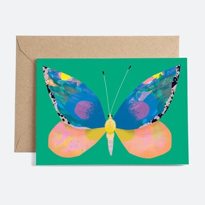 mariposa verde | Tarjeta