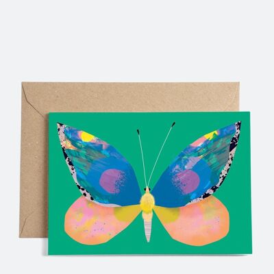 mariposa verde | Tarjeta
