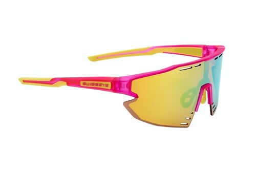 14684 Sportbrille Arrow - crystal pink/yellow