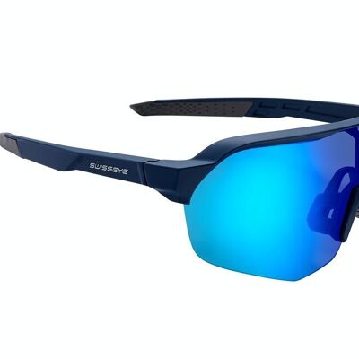 14711 Lunettes de sport Loisirs - bleu foncé mat / gris