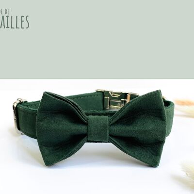 Fir Green Cotton Bow Tie