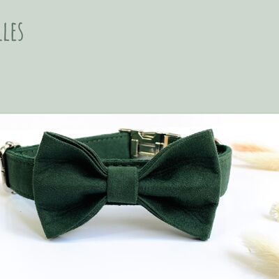Fir Green Cotton Bow Tie