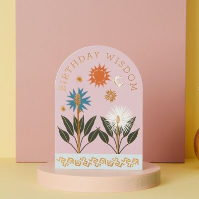 Birthday Wisdom (Pink)  | Luxury Female Birthday Card