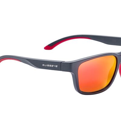 14743 Joy sports glasses - gray matt / red