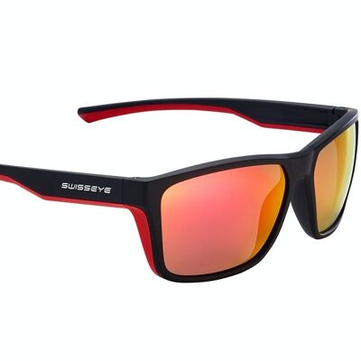 14761 Sportbrille Fly - black matt / red