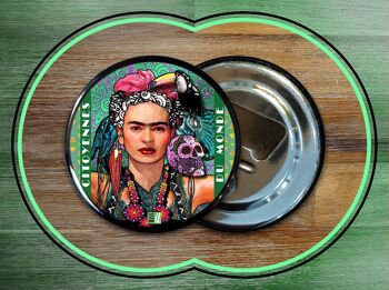 Magnets décapsuleurs - Citoyennes du Monde - MEXIQUE (Frida Kahlo) 1