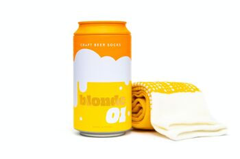 Blonde (Jaune) Bière Artisanale Chaussettes 7