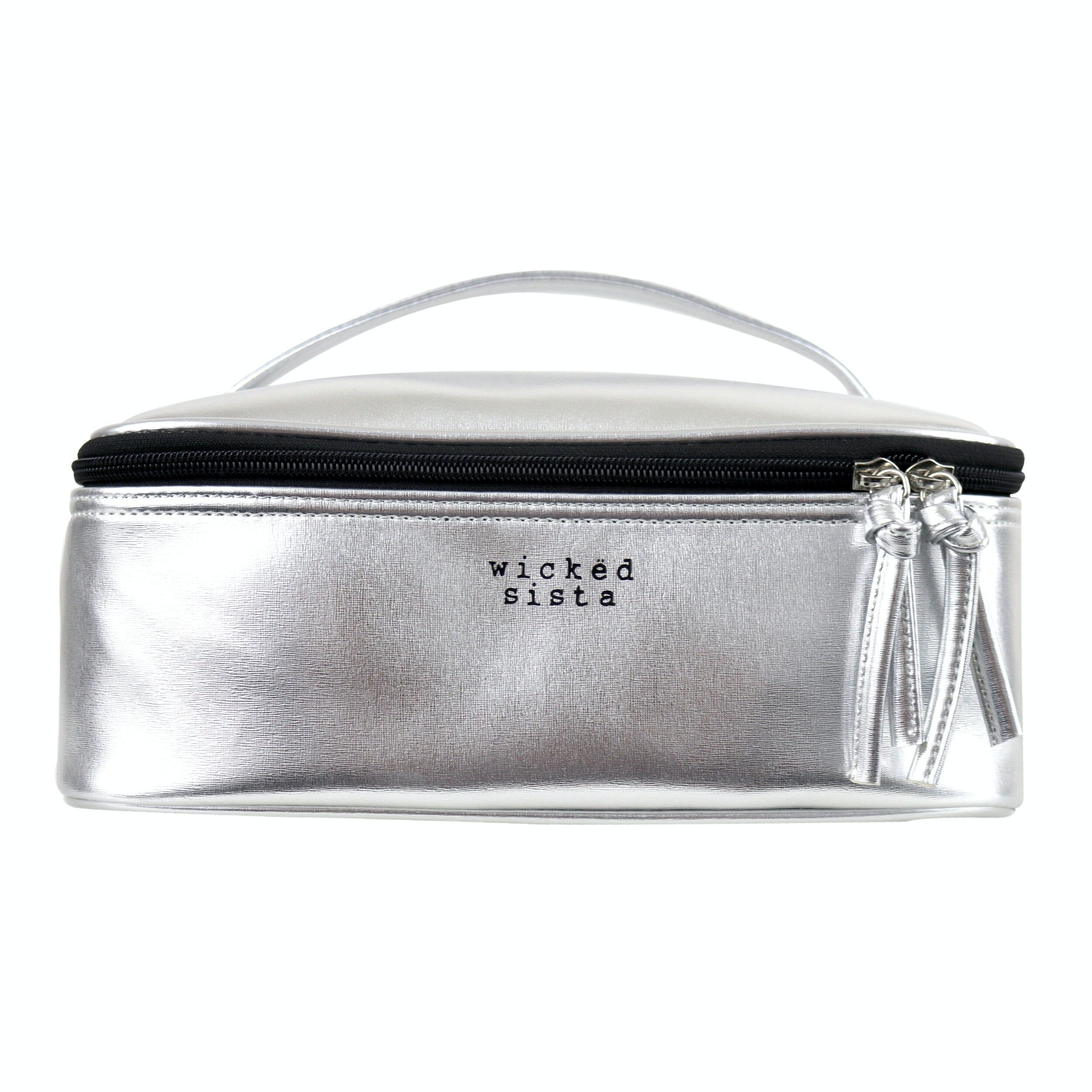 Trousse Beauty Case Argento Medio