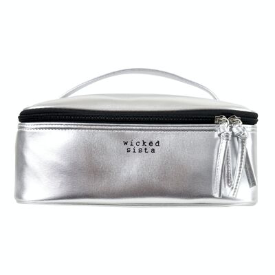 Cosmetic bag Silver Medium Beauty Case