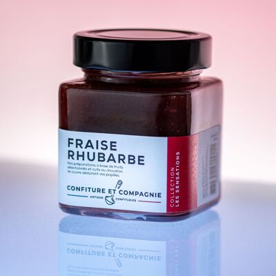 Confiture Fraise Rhubarbe -130g