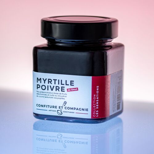 Confiture Myrtille Poivre de Timut - 130g