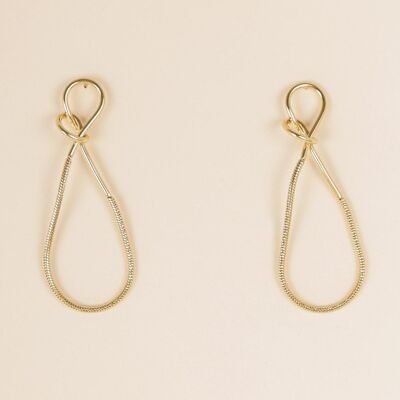 Golden knot earrings