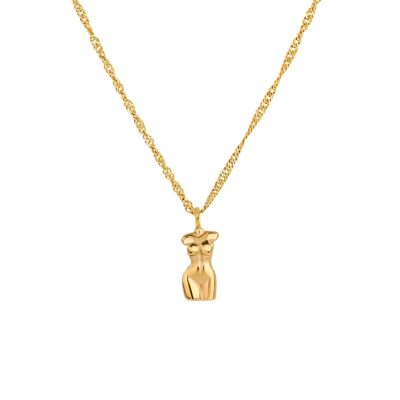 Love Your Body Necklace Gold