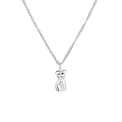 Love Your Body Necklace Silber