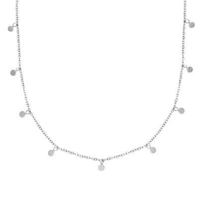 Tiny Coin Necklace Silber