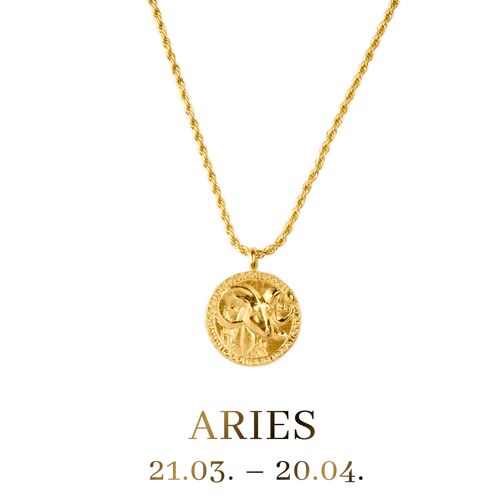 LUA Aries / Widder Necklace Gold