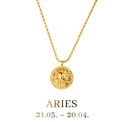 LUA Aries / Widder Necklace Gold