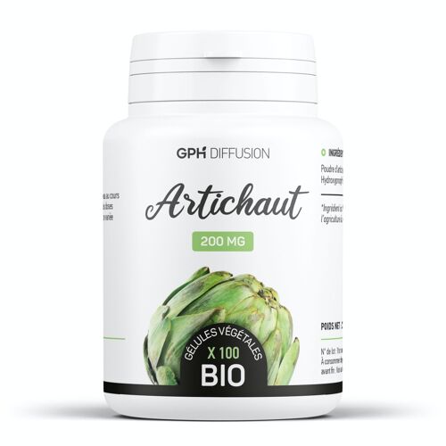 Artichaut Biologique - 200 mg - 100 gélules végétales