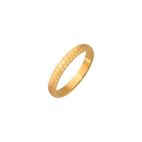 Cute Pattern Ring Gold - 56