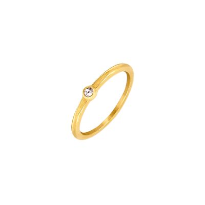 Round Charming Ring Gold - 56