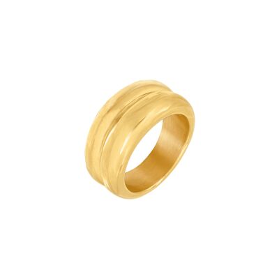 Chunky Twin Ring Gold - 56