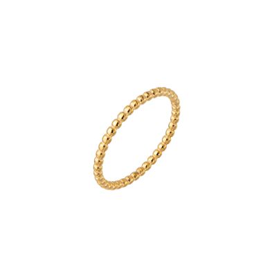 Narrow Sphere Ring Gold - 56