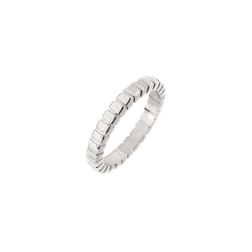Striped Ring Thin Silber - 56
