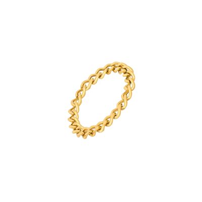 Curb Chain Ring Gold - 56