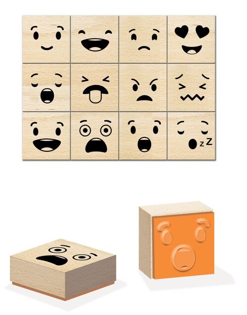 Kit de Tampons pour enfants "Emotions"