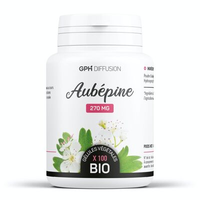 Biancospino biologico - 270 mg - 100 capsule vegetali