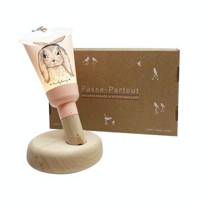 "Passe Partout" Nomad Lamp Box - So Sweet Rabbit - Puderrosa