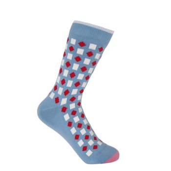 Chaussettes Femme Diamants - Bleu 1