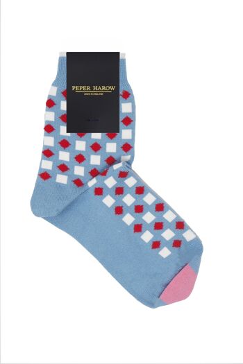 Chaussettes Femme Diamants - Bleu 3